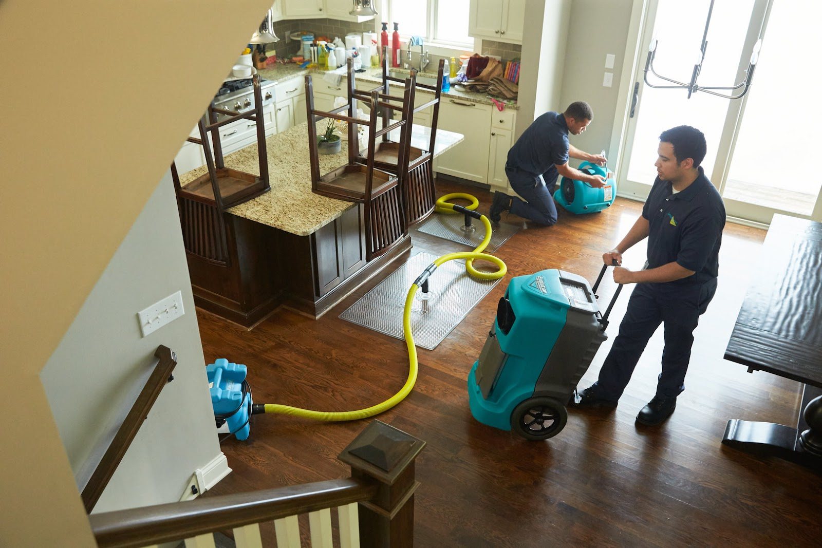 Water damage restoration work in Tucson